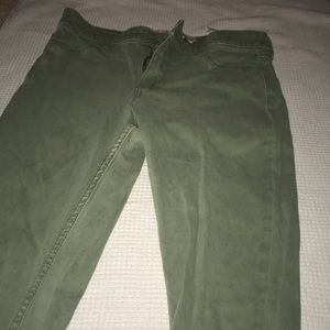 Green Hollister Jeans